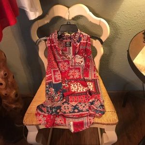 Bobeau blouse w/o sleeves